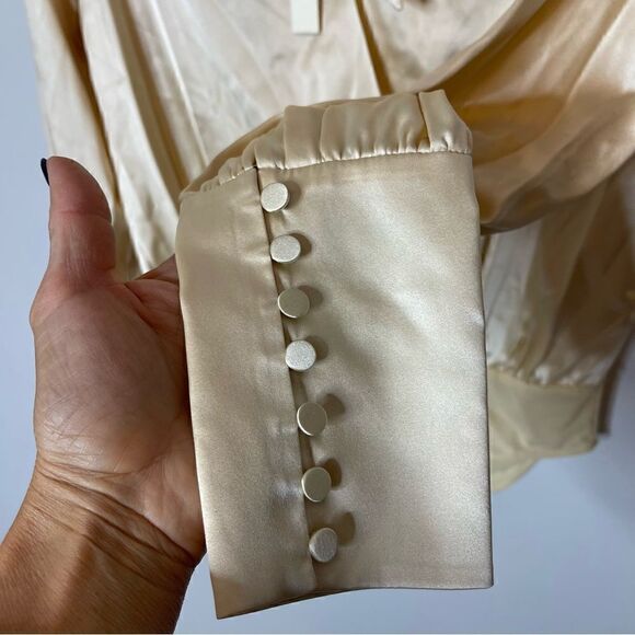 NEW JONATHAN SIMKHAI CHARMEUSE WRAP FRONT BODYSUIT SMALL - Picture 10 of 14